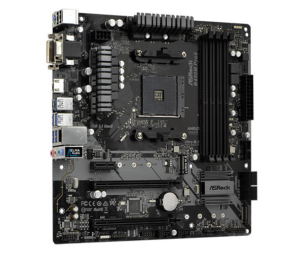 Asrock b450m pro4 обзор